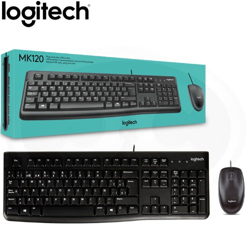 TECLADO Y MOUSE LOGITECH MK120 SP.