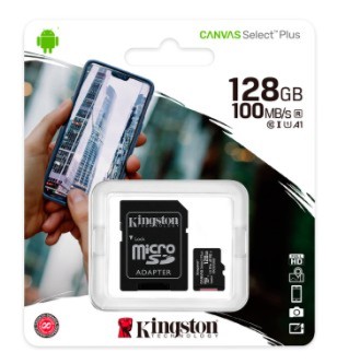 MEMORIA MICRO-SD KINGSTON CANVAS PLUS 128GB