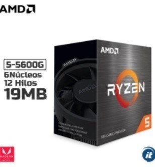 PROCESADOR AMD RYZEN 5 5600G, 3.90GHZ, 16MB L3, 6 CORE, AM4, 7NM