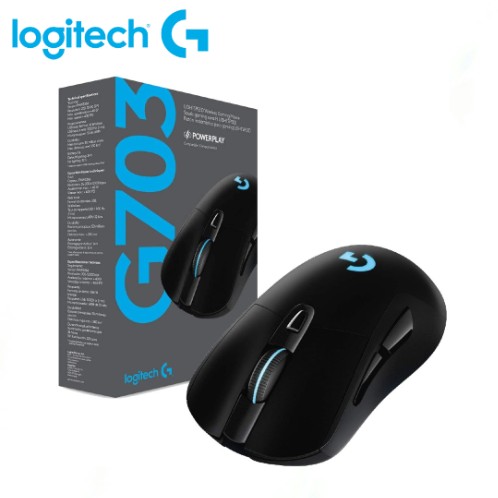 MOUSE LOGITECH G703 GAMING LIGHTSPEED RGB WIRELESS BLACK