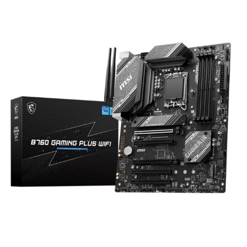 PLACA MSI B760 GAMING PLUS WIFI, CHIPSET INTEL B760, LGA1700, HDMI, DP, ATX