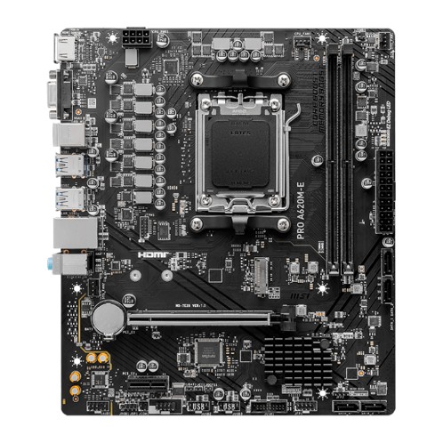 MOTHERBOARD MSI PRO A620M-E, CHIPSET AMD A620, SOCKET AM5, HDMI, VGA, MATX