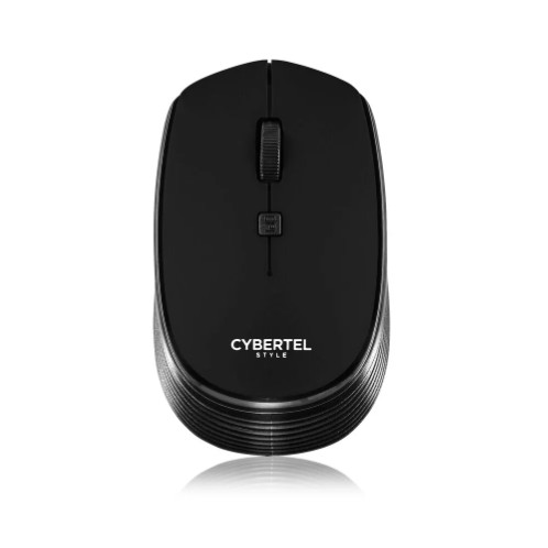 MOUSE INALÁMBRICO 1600DPI NEGRO CYBERTEL STYLE M312