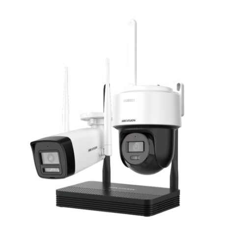 KIT HIKVISION EASY LINK 4MP | 1  NVS + 2 DOMO Y TUBO + PATCH | NKS424W02H