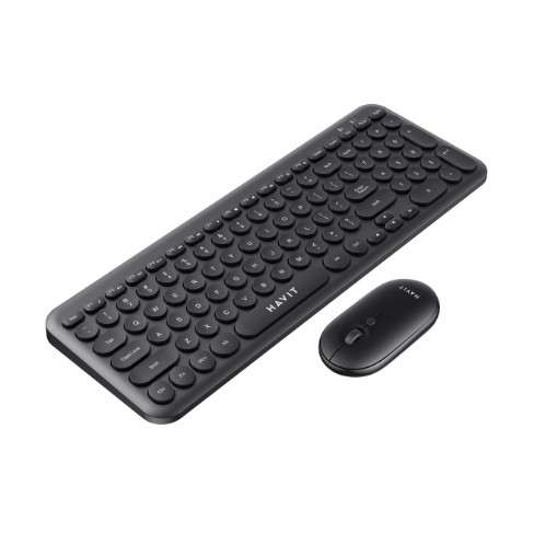 COMBO HAVIT TECLADO Y MOUSE INALAMBRICOS KB254 BLACK , GREY | HV-KB254GCM