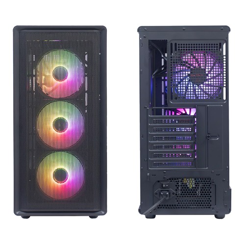 CASE SIN FUENTE GAMER TEROS TE-1323G, ITX, M-ATX, ATX,