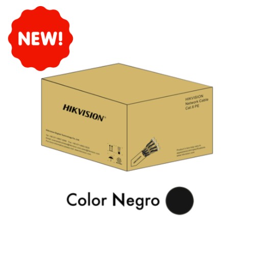 CABLE DE RED UTP CAT 6 EXTERIOR NEGRO 305M HIKVISION | DS-1LN6-OUSPE