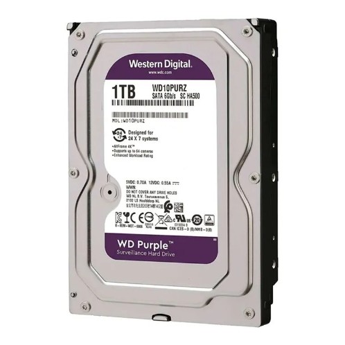 DISCO DURO WESTERN DIGITAL PURPURA 1TB  SATA 6 GB/S, 3.5